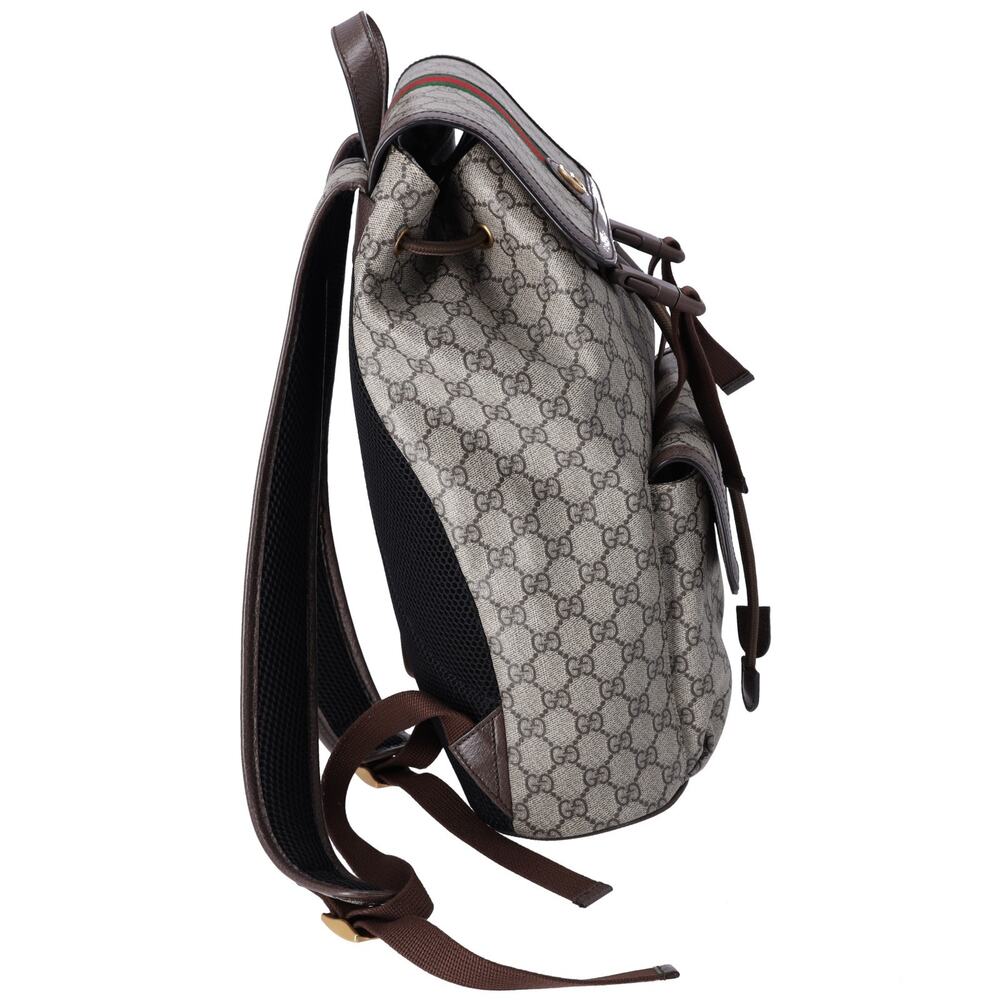 GUCCI Ophidia GG Supreme Backpack 792114 Light Brown PVC Leather - Picture 4 of 8